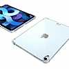Dafoni Hummer iPad Air 2020 Ultra Koruma Silikon Kenarl effaf Klf - Resim: 3