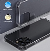 Dafoni Hummer iPhone 13 Pro Max Ultra Koruma Silikon Kenarl effaf Klf - Resim: 6