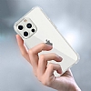 Dafoni Hummer iPhone 13 Pro Max Ultra Koruma Silikon Kenarl effaf Klf - Resim 1