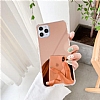 Dafoni Hummer Mirror iPhone 11 Pro Aynal Rose Gold Silikon Klf - Resim: 4