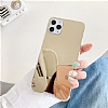 Dafoni Hummer Mirror iPhone 12 / 12 Pro 6.1 in Aynal Gold Silikon Klf - Resim: 4