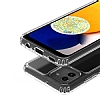Dafoni Hummer Samsung Galaxy A03 Ultra Koruma Silikon Kenarl effaf Klf - Resim 2