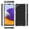 Dafoni Hummer Samsung Galaxy A22 4G Ultra Koruma Silikon Kenarl effaf Klf - Resim: 6