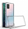 Dafoni Hummer Samsung Galaxy A51 Ultra Koruma Silikon Kenarl effaf Klf - Resim: 5
