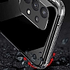 Dafoni Hummer Samsung Galaxy A72 / A72 5G Ultra Koruma Silikon Kenarl effaf Klf - Resim: 2