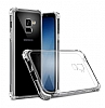 Dafoni Hummer Samsung Galaxy A8 Plus 2018 Ultra Koruma Silikon Kenarl effaf Klf - Resim 4