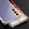 Dafoni Hummer Samsung Galaxy S21 Plus Sper Koruma Silikon Kenarl effaf Klf - Resim: 4