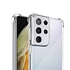 Dafoni Hummer Samsung Galaxy S22 Ultra 5G Süper Koruma Kamera Korumalı Silikon Kenarlı Şeffaf Kılıf - Resim: 3