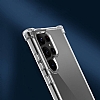 Dafoni Hummer Samsung Galaxy S24 Ultra Sper Koruma Silikon Kenarl effaf Klf - Resim: 4