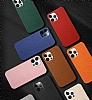 Dafoni iPhone 12 Pro Max Yeşil Deri Rubber Kılıf - Resim: 3
