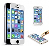 Dafoni iPhone SE / 5 / 5S / 5C Tempered Glass Ayna Silver Cam Ekran Koruyucu - Resim 2