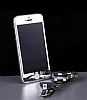 Dafoni iPhone SE / 5 / 5S / 5C Tempered Glass Ayna Silver Cam Ekran Koruyucu - Resim 3