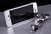 Dafoni iPhone SE / 5 / 5S n + Arka Tempered Glass Ayna Silver Cam Ekran Koruyucu - Resim 1