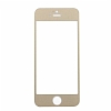 Dafoni iPhone SE / 5 / 5S Metal Kenarl Tempered Glass Premium Gold Cam Ekran Koruyucu - Resim 2