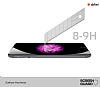Dafoni iPhone 6 / 6S n + Arka Tempered Glass Ayna Siyah Cam Ekran Koruyucu - Resim 1