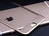 Dafoni iPhone 6 / 6S Tempered Glass Premium Gold n + Arka Metal Kavisli Ekran Koruyucu - Resim 10