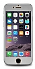 Dafoni iPhone 6 / 6S Tempered Glass Premium Silver n + Arka Metal Kavisli Ekran Koruyucu - Resim 12