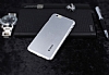 Dafoni iPhone 6 / 6S Metallic Thin Silver Rubber Klf - Resim 1