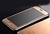 Dafoni iPhone 6 Plus / 6S Plus n + Arka Tempered Glass Ayna Rose Gold Cam Ekran Koruyucu - Resim 4