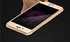 Dafoni iPhone 6 Plus / 6S Plus Metal Kenarl Tempered Glass Premium Gold Kavisli Cam Ekran Koruyucu - Resim 3