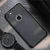 Dafoni iPhone 7 Kamera Korumal Siyah Silikon Klf - Resim 6