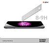 Dafoni iPhone 7 Plus / 8 Plus n + Arka Tempered Glass Ayna Siyah Cam Ekran Koruyucu - Resim 1