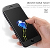 Dafoni iPhone SE 2022 Full Tempered Glass Premium Siyah Mat Cam Ekran Koruyucu - Resim 2