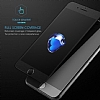 Dafoni iPhone SE 2022 Full Tempered Glass Premium Siyah Mat Cam Ekran Koruyucu - Resim 4