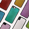 Dafoni iPhone SE / 5 / 5S Silikon Kenarl Simli Beyaz Klf - Resim: 3