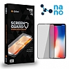 Dafoni iPhone X / XS Full Nano Premium Siyah Ekran Koruyucu