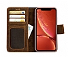 Wachikopa Leather iPhone XR Kapakl Gerek Ak Kahverengi Deri Klf - Resim 3