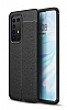 Dafoni Liquid Shield Premium Huawei P40 Pro Siyah Silikon Klf