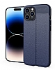 Dafoni Liquid Shield Premium iPhone 14 Pro Lacivert Silikon Klf