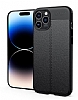 Dafoni Liquid Shield Premium iPhone 14 Pro Siyah Silikon Klf