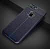 Dafoni Liquid Shield Premium iPhone 7 Plus Lacivert Silikon Klf - Resim: 1