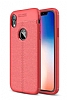 Dafoni Liquid Shield Premium iPhone XR Krmz Silikon Klf
