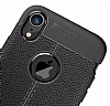Dafoni Liquid Shield Premium iPhone XR Siyah Silikon Klf - Resim: 1