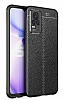 Dafoni Liquid Shield Premium vivo V21E Siyah Silikon Klf