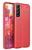 Dafoni Liquid Shield Samsung Galaxy S21 FE 5G Ultra Koruma Krmz Klf