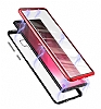 Dafoni Magnet Glass Samsung Galaxy Note 9 360 Derece Koruma Cam Krmz Klf - Resim: 3