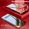 Dafoni Magnet Glass Samsung Galaxy S10 360 Derece Koruma Cam Gold Klf - Resim 2