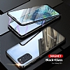 Dafoni Magnet Glass Samsung Galaxy S20 Plus 360 Derece Koruma Cam Gold Klf - Resim 1
