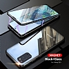 Dafoni Magnet Glass Samsung Galaxy S20 Plus 360 Derece Koruma Cam Silver Klf - Resim 1