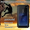 Dafoni Metal Armor Samsung Galaxy S8 360 Derece Koruma Siyah Klf - Resim 3