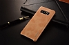 Dafoni Mobest Samsung Galaxy Note 8 Deri Krmz Rubber Klf - Resim 4