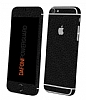 Dafoni PowerGuard iPhone 6S Plus n + Arka + Yan Siyah Deri Kaplama Sticker - Resim 1