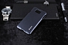 Dafoni Samsung Galaxy Alpha Metallic Thin Dark Silver Rubber Klf - Resim: 1
