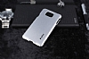 Dafoni Samsung Galaxy Alpha Metallic Thin Silver Rubber Klf - Resim 1
