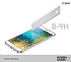 Dafoni Samsung Galaxy E7 Tempered Glass Ayna Silver Cam Ekran Koruyucu - Resim 1