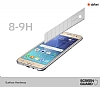 Dafoni Samsung Galaxy J5 Tempered Glass Ayna Gold Cam Ekran Koruyucu - Resim 1